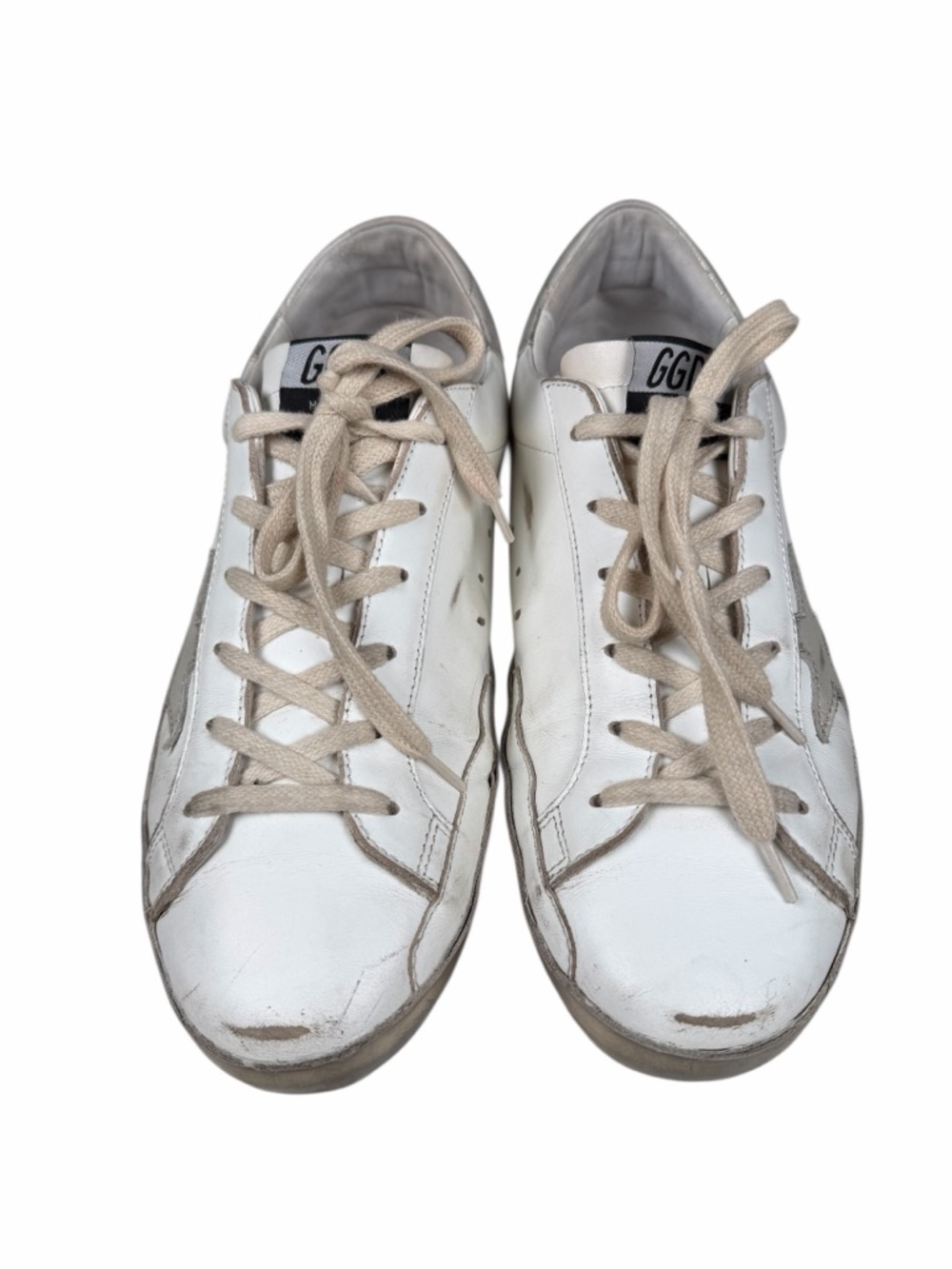 Golden Goose GGDB Superstar Sneakers EU 41, US- M8, W11 White Leather Distressed - Picture 2 of 12